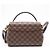 Bolsa de Ombro Louis Vuitton Damier Croisette Marrom Preto Bege Damier ebene - vista 2
