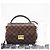 Bolsa de Ombro Louis Vuitton Damier Croisette Marrom Preto Bege Damier ebene - vista 3