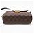 Bolsa de Ombro Louis Vuitton Damier Croisette Marrom Preto Bege Damier ebene - vista 6