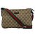 Borsa a tracolla Gucci GG Canvas Sherry Line Marrone Multicolore