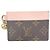 Louis Vuitton Monogram Kartenetui Braun Pink Beige