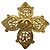 Broche Chanel CC Logo Dourado