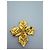 Broche Chanel CC Logo Dourado - vista 4