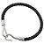 Hermès Bracciale Hermes Jumbo H Charm in pelle Swift nera Nero