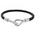 Hermès Bracciale Hermes Jumbo H Charm in pelle Swift nera Nero - vista 3
