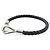 Hermès Bracciale Hermes Jumbo H Charm in pelle Swift nera Nero - vista 4