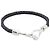 Hermès Bracciale Hermes Jumbo H Charm in pelle Swift nera Nero - vista 6