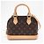 Bolsa Louis Vuitton Monogram Alma BB Marrom Bege - vista 2