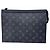 Louis Vuitton Pochette Voyage MM Clutch Bag Marrone Nero Monogramma