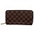 Portafoglio lungo Louis Vuitton Damier Ebene Brown Marrone