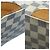 Bolso Louis Vuitton Damier Azur Hampstead MM Castaño Blanco Beige - vista 6