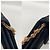 Borsa a tracolla Gucci Micro GG in raso con catena Nero - vista 5