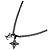 Louis Vuitton LV Initial Monogram Flower Necklace Black