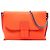 Borsa a tracolla Repeat Avenue in pelle arancione con Anagram in rilievo LOEWE