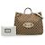 Borsa Tote Gucci Beige Medium GG Canvas Horsebit 1955 con catena - vista 7