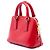 Prada Mini Promenade Satchel aus rotem Saffiano Vernice - Ansicht 2