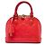 Louis Vuitton Red Monogram Vernis Alma BB Rot