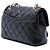 Chanel Black Small Quilted Lambskin Chain Link Flap Negro - vista 2
