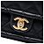 Chanel Black Small Quilted Lambskin Chain Link Flap Negro - vista 5