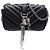 Autre Marque Saint Laurent Black Baby Chevron Sheepskin Monogram Classic Punk Chain Bag