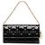 Dior Lady Dior Wallet On Chain aus schwarzem Lackleder Cannage