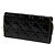 Dior Lady Dior Wallet On Chain aus schwarzem Lackleder Cannage - Ansicht 2