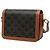 Céline Celine Brown Teen Triomphe Coated Canvas and Calfskin Triomphe Crossbody - vista 2