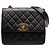Chanel Black XL CC Quilted Lambskin Square Single Flap Preto