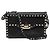 Valentino Borsa a tracolla Rockstud in pelle nera Small con chiusura flip lock Nero