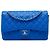Chanel Blue Jumbo Classic Caviar Double Flap Azul
