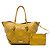 Borsa Tote Salisbury Burberry in pelle traforata gialla Medium Giallo - vista 7