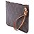 Louis Vuitton Brown Monogram Neverfull MM Pouch Braun - Ansicht 2