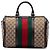 Bolsa Boston Gucci Beige Medium GG Canvas Web Joy Bege