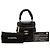 Mini Vanity Case Chanel in Lambskin Matelassé Nero con Manico Arricciato - vista 8