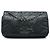 Chanel Black Iridescent Calfskin East West Glint Flap Nero