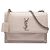 Autre Marque Saint Laurent Sac Crossbody Sunset Monogram en Cuir Embossé Croco Marron Medium Beige