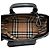 Borsa Satchel Banner Burberry in vitello grana naturale nera con occhielli per neonati - vista 4