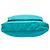 Borsa a tracolla Prada in Tessuto con rifiniture in Saffiano blu e chiusura a zip Turchese - vista 3