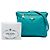 Borsa a tracolla Prada in Tessuto con rifiniture in Saffiano blu e chiusura a zip Turchese - vista 7