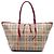 Borsa Burberry Beige Small Haymarket Check Coated Canvas Salisbury