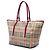 Borsa Burberry Beige Small Haymarket Check Coated Canvas Salisbury - vista 2