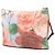 Pochette LOEWE Blue Paulas Ibiza Canvas Rose Print Bleu Bleu clair - vue 2