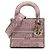 Dior Pink Mini Embroidered Canvas Toile De Jouy Lady D Lite