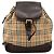 Zaino Burberry Beige Haymarket Check Canvas