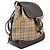 Zaino Burberry Beige Haymarket Check Canvas - vista 3