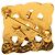 Spilla intrecciata Chanel Gold CC placcata oro D'oro - vista 3