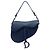 Bolsa Saddle Dior em couro de bezerro ultra mate azul Azul escuro