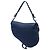Bolsa Saddle Dior em couro de bezerro ultra mate azul Azul escuro - vista 2