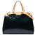 Louis Vuitton Blue Monogram Vernis Brea MM Blau Dunkelblau