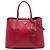 Prada Red Large Saffiano Cuir Double Satchel Vermelho